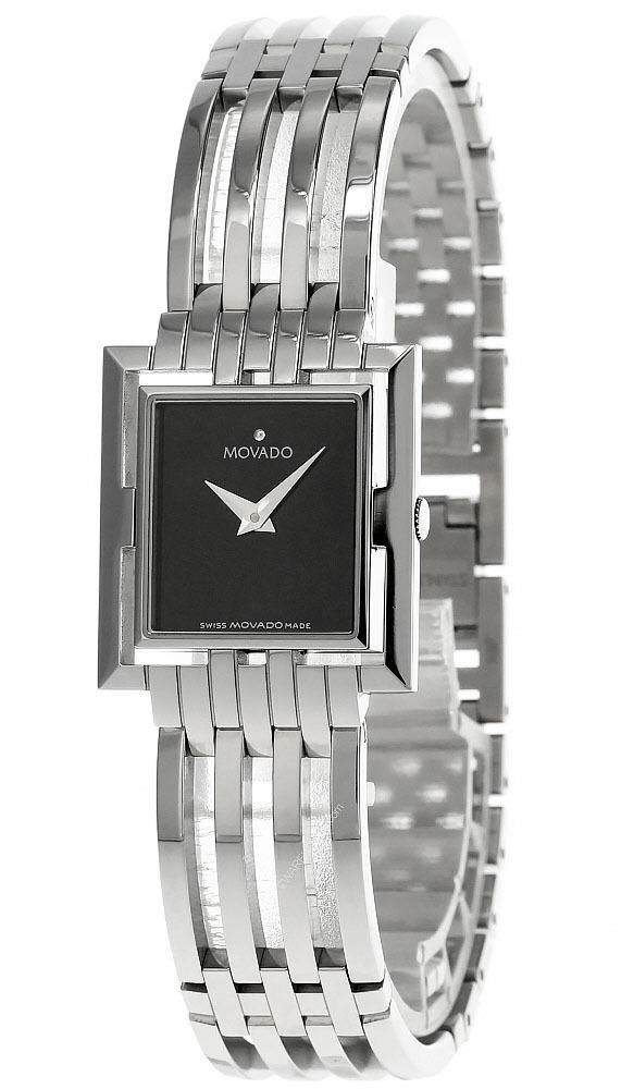 MOVADO Esperanza 23MM Quartz S-Steel Black Dial Womenâ€™s  display picture 3