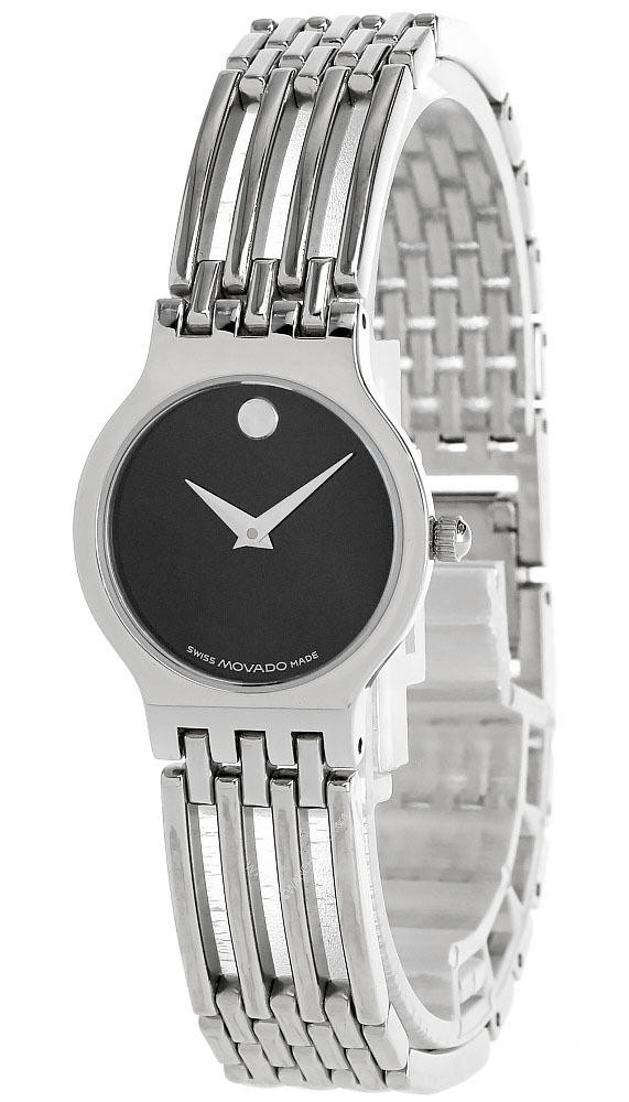MOVADO ESPERANZA MUSEUM DIAL WOMEN\'S WATCH - LIKE NEW Movado Esperanza Black Museum Dial Ladies Watch 0607053  main image 2