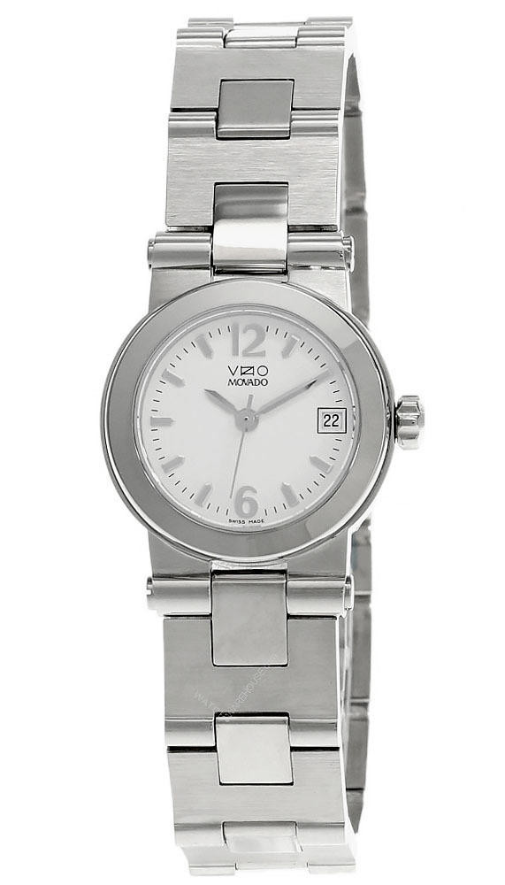 MOVADO Vizio Sport 24MM Stainless Steel WHT Dial Women's Watch