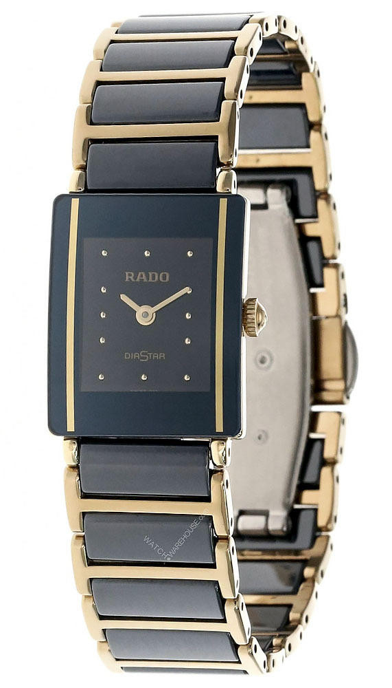 RADO DiaStar Quartz 16mm 18K Yellow Gold, Steel & High-Tech Black Cera |  NATILUXIA