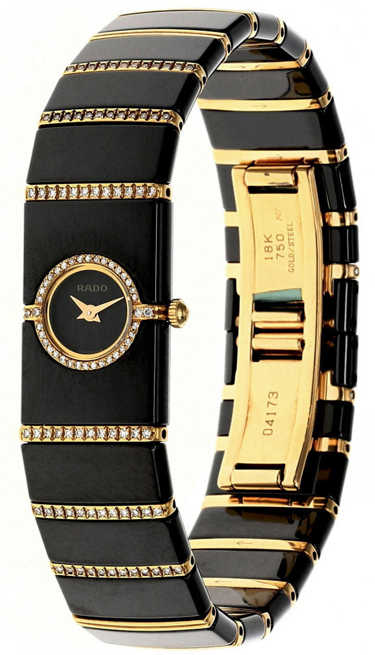 RADO DiaStar BLK DIA Dial High-Tech Ceramic Women's Watch