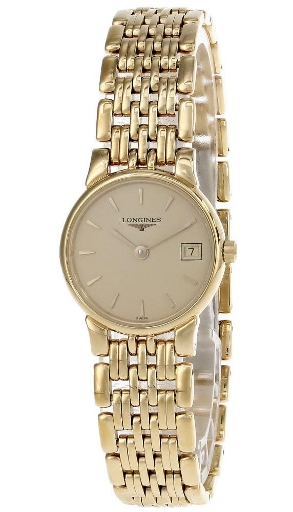 LONGINES La Grande Classique Gold Dial Bracelet Women's Watch L51322305 ...