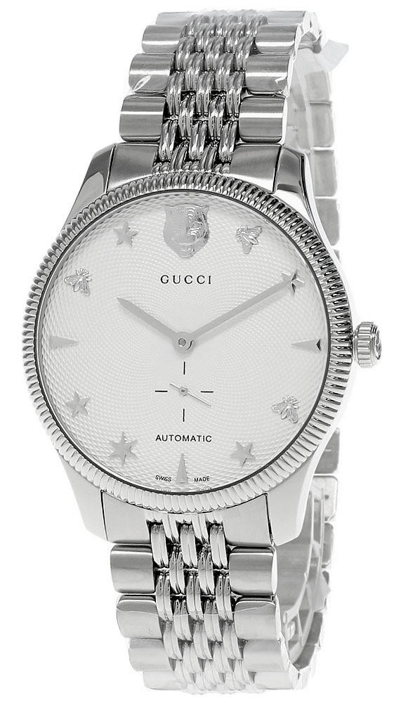 GUCCI G-Timeless 40MM Stainless Steel White Dial Men's Watch