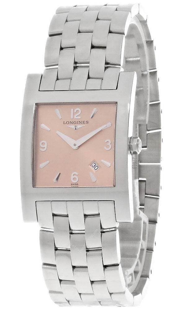 LONGINES DolceVita Stainless Steel Salmon Dial Men's Watch L5