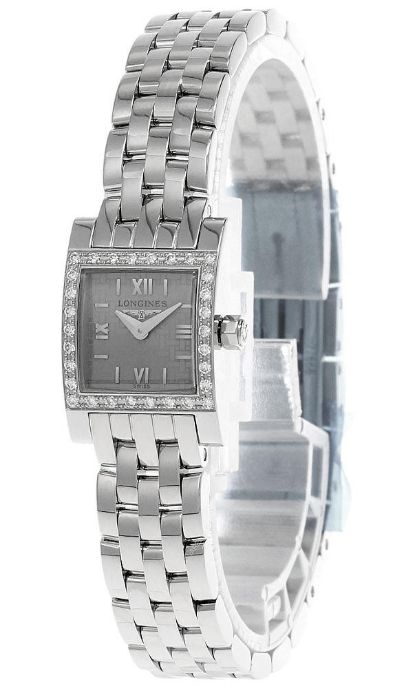 LONGINES Dolce Vita SS Gray Dial Diamond Bezel Women display picture 1