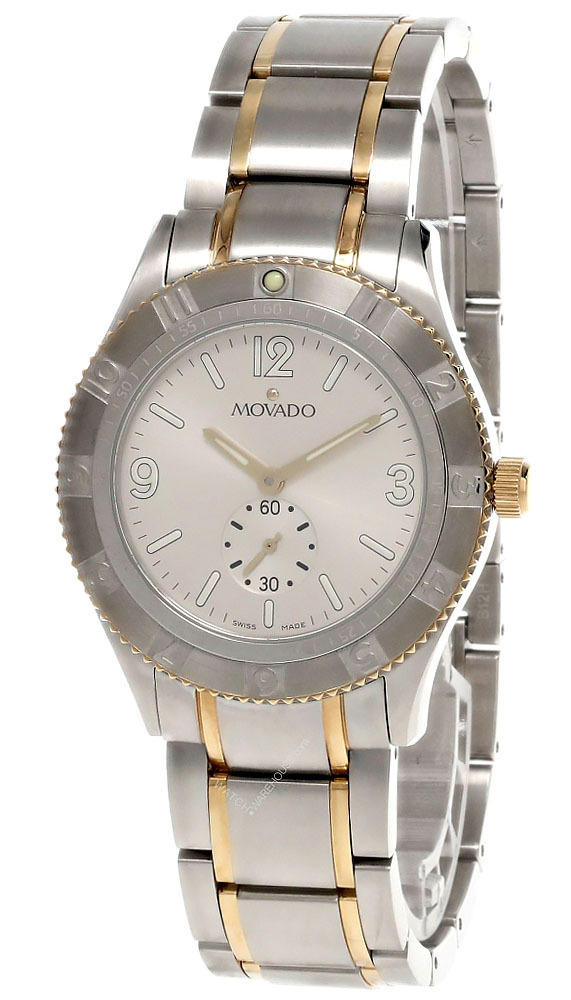 MOVADO Gentry Stainless Steel Silver Dial Two-Tone Men's Watch