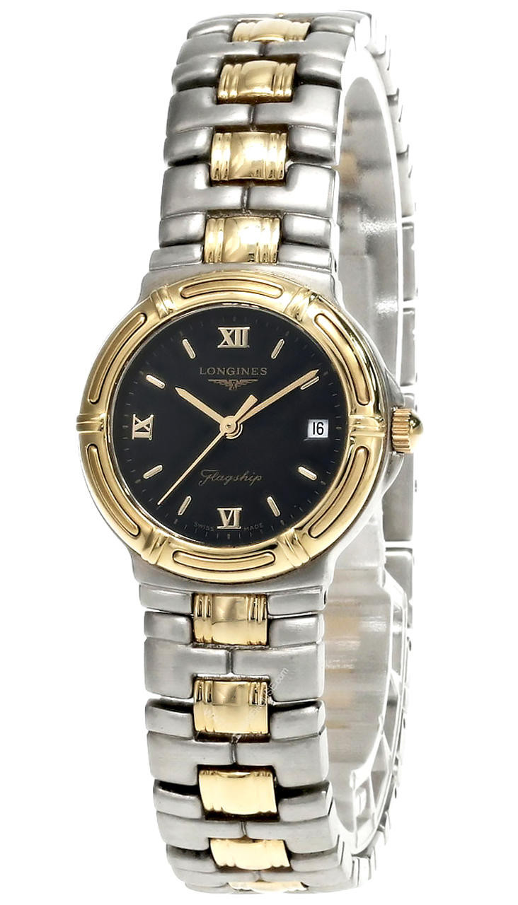 LONGINES Flagship 25MM SS Black Dial Two-Tone Women's Watch
