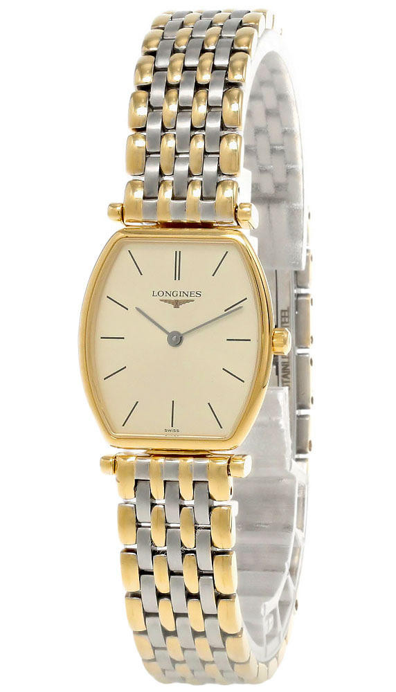 LONGINES La Grande S-Steel Gold Dial Two-Tone Women's Watch
