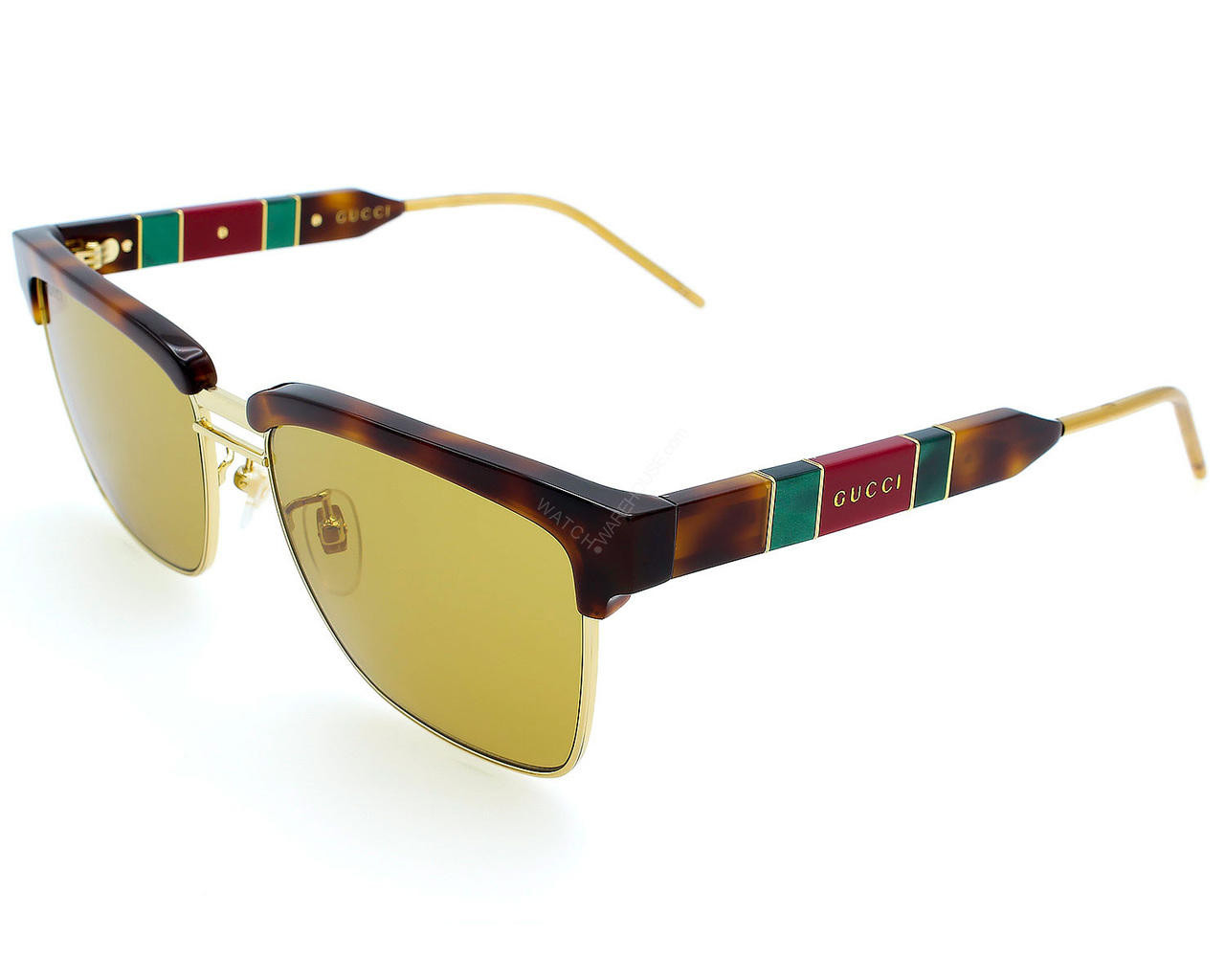 New AUTHENTIC Gucci UNISEX Sunglasses GUCCI Black/Gray Wayfarer 56-17-145MM Unisex Sunglasses  main image 3