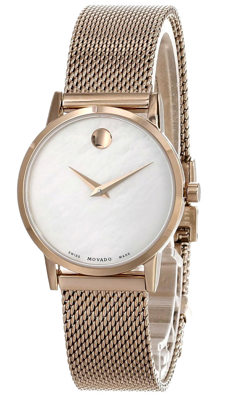 MOVADO Museum Classic 28.4MM QTZ White MOP Dial Women's Watch
