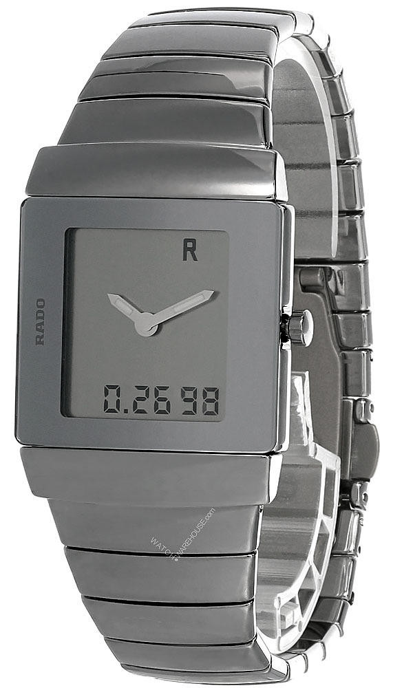 RADO DIASTAR 1600484.3 Analog Quartz SLV gray Dial Men's SS Watch Made in  Swiss. | eBay