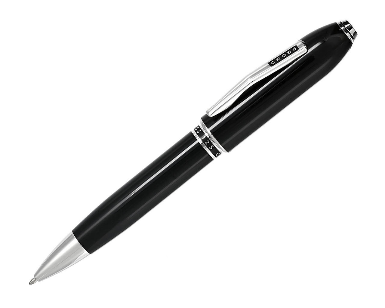 CROSS Peerless 125 Obsidian Black Lacquer Ballpoint Pen