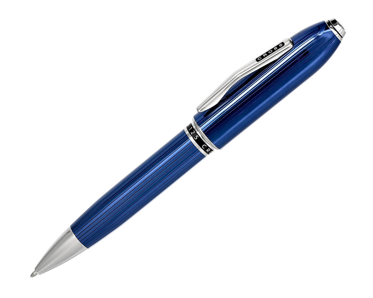 CROSS Peerless Translucent Quartz Blue Engraved Lacquer