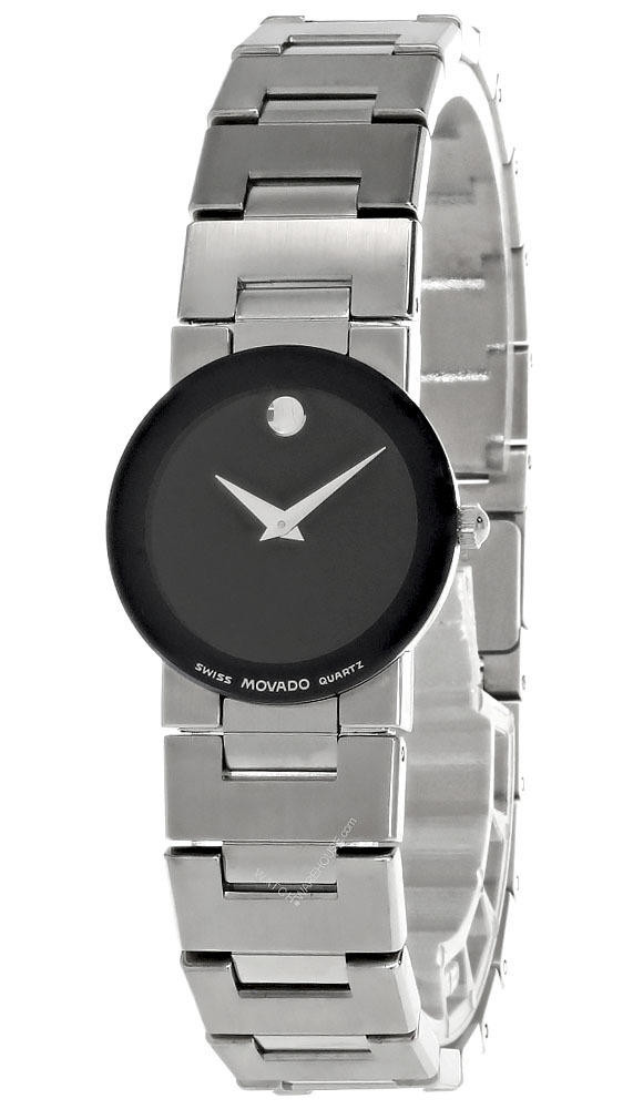 MOVADO Museum Quartz Stainless Steel Black Dial Women's Watch 99.C1.827