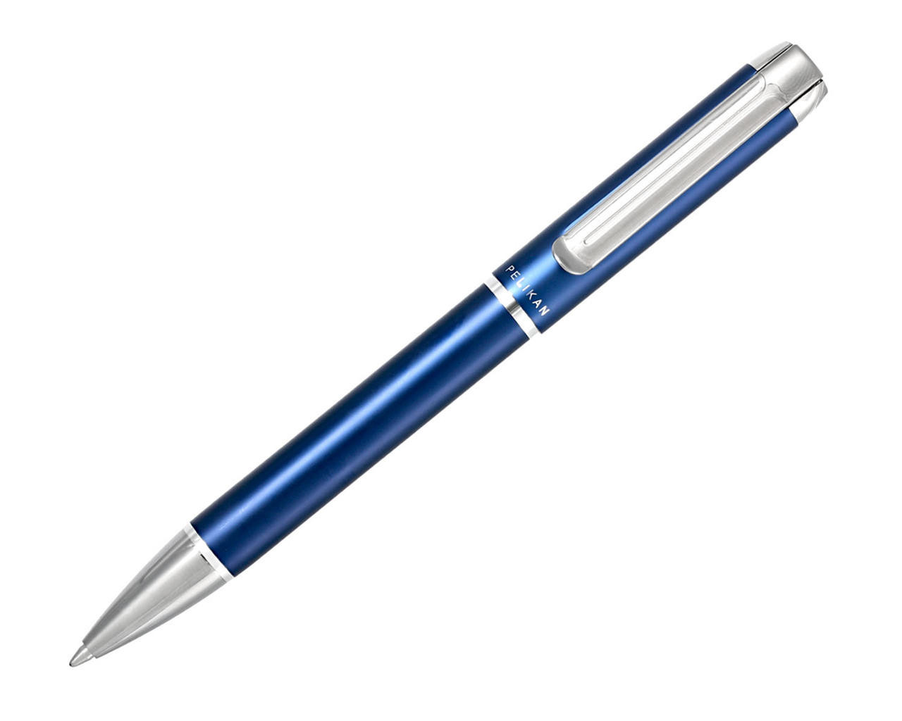 PELIKAN Pura K40 Blue & Silver Ballpoint Pen 954990 | Fast & Free
