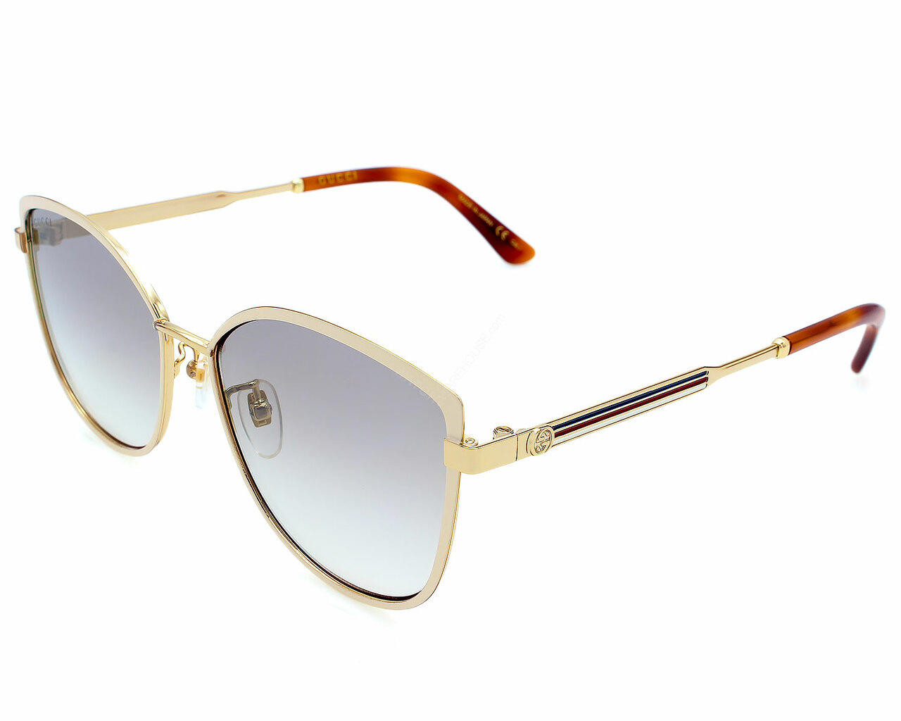 GUCCI Gold/Ivory/Gray Lens 57-16-150MM Women display picture 1