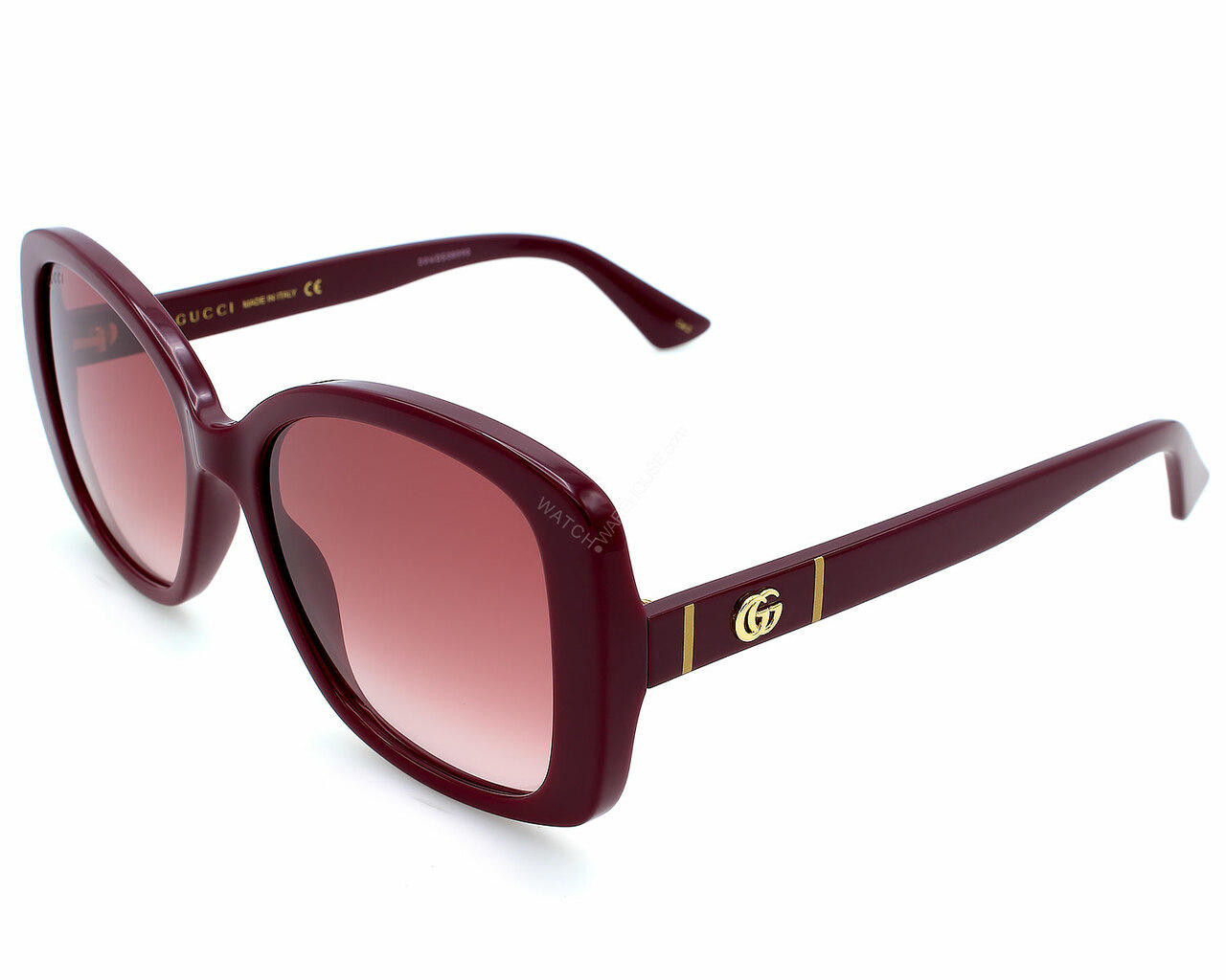 GUCCI Burgundy/Red Gradient 56-18-145MM Women's Sunglasses GG0762S 003