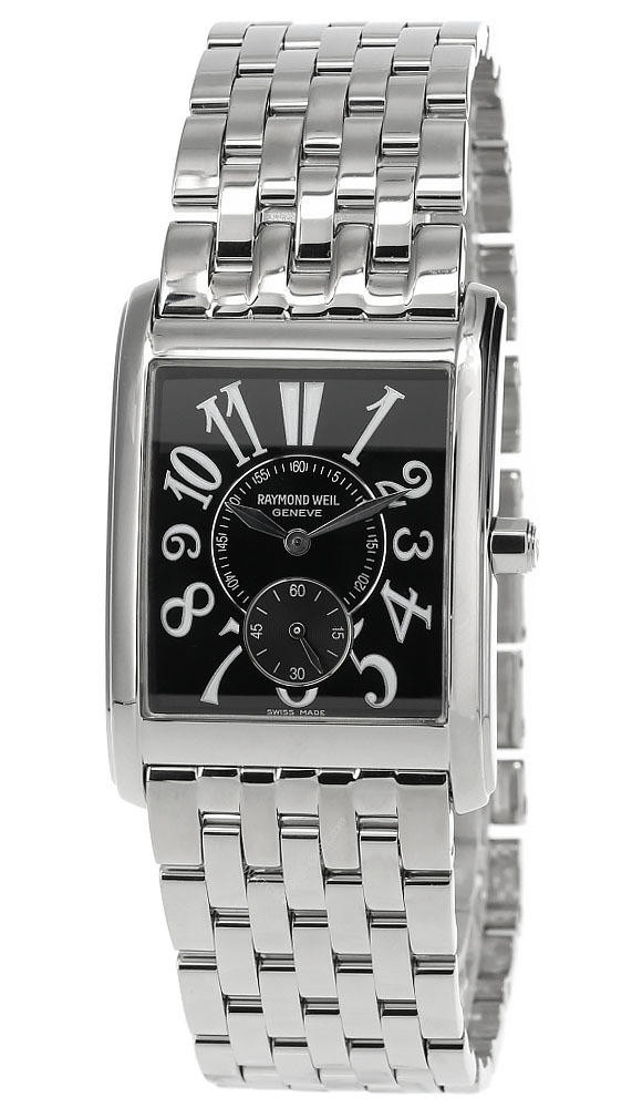 RAYMOND WEIL Geneve Stainless Steel Black Dial Men's Watch 9874S