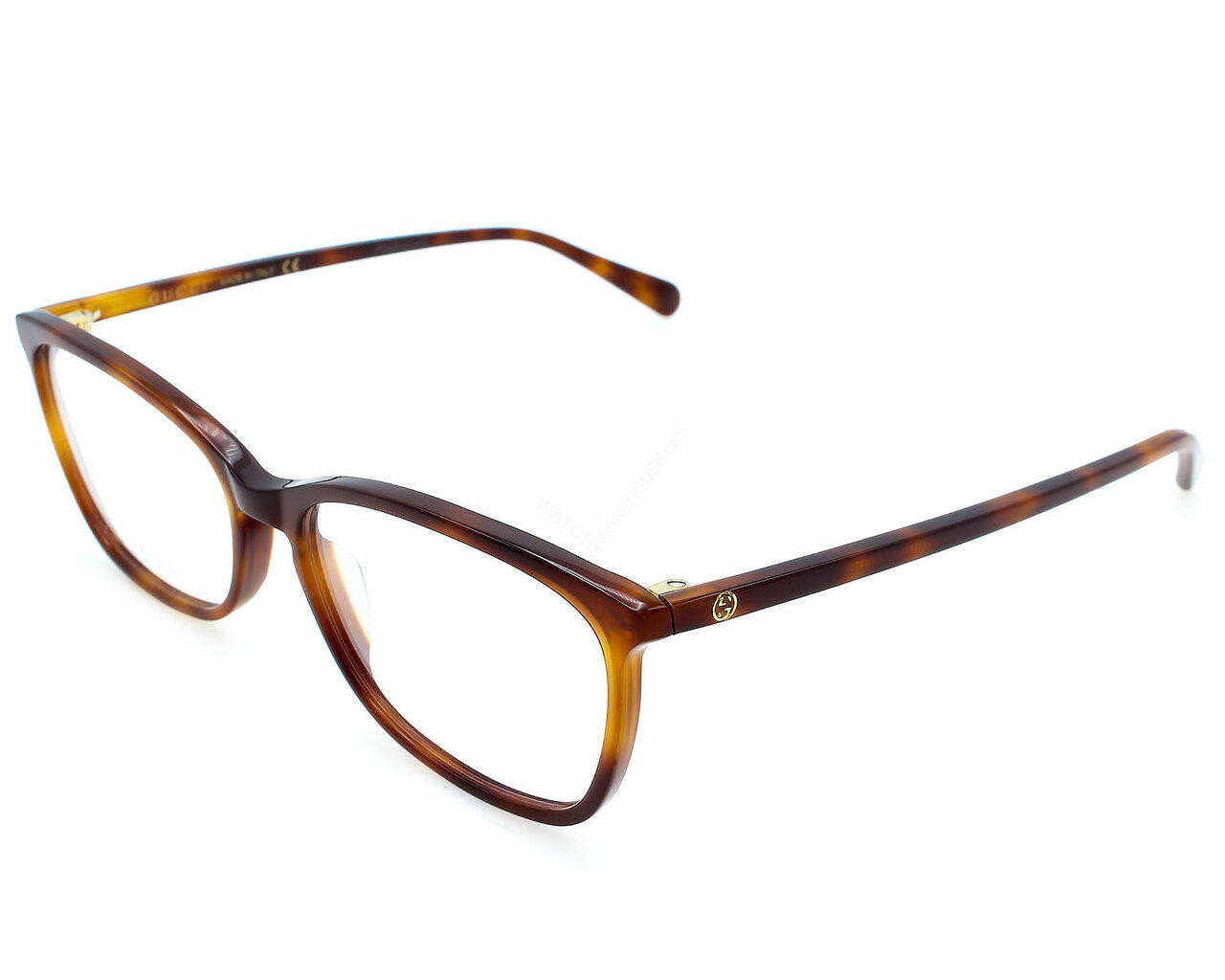 GUCCI Square Full Rim Havana 55-16-145MM Unisex Eyewear GG0548O