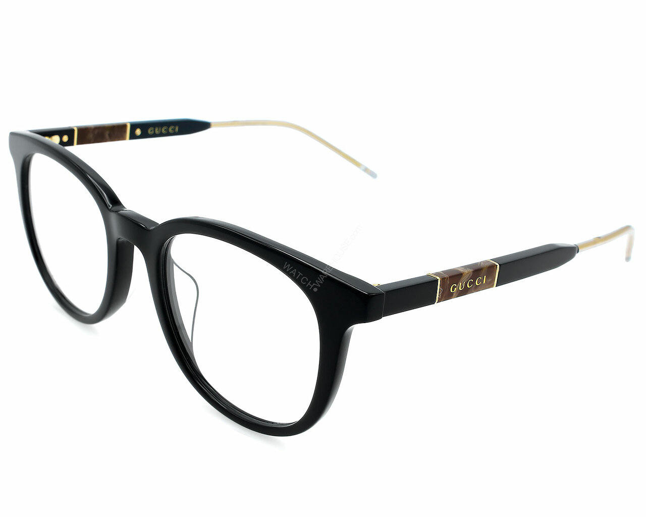 GUCCI Square Full Rim Black 53-21-145MM Men's Eyewear