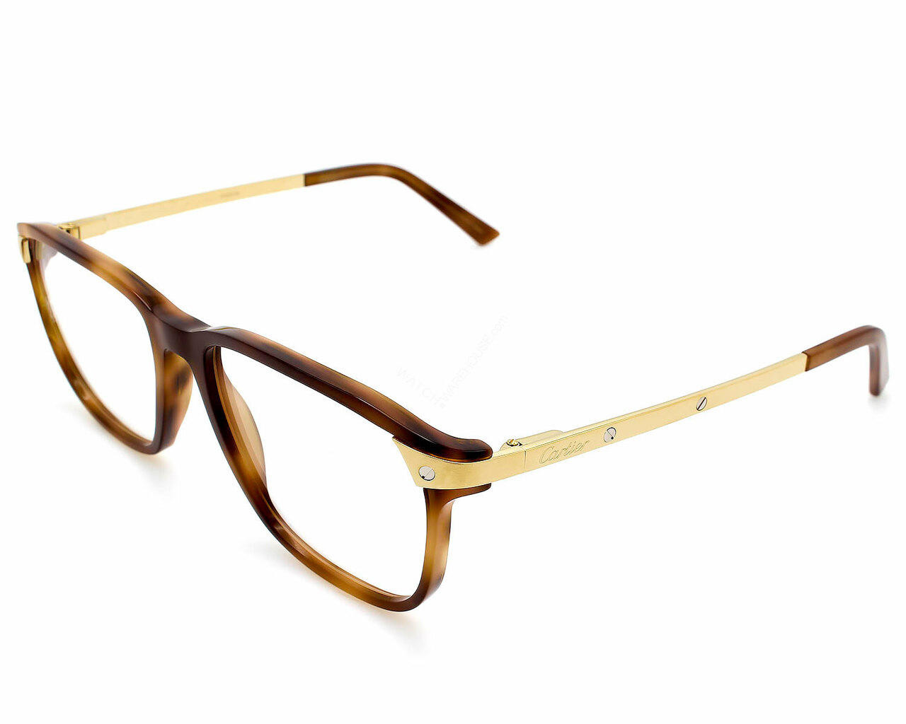 サングラス Cartier Cartier - CT0245SK - 002 havana gold brown CARTIER Havana/Gold Lens 56-140MM Unisex Eyeglasses CT0075O