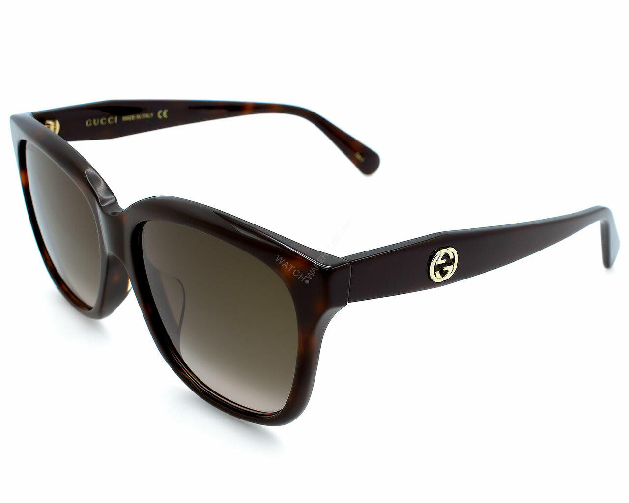 GUCCI Havana/Brown Lens 56-16-145MM Women's Sunglasses GG0800SA