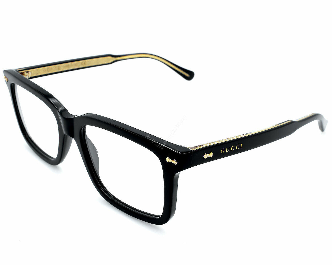 GUIZIO クルーネック ブラック Gucci GG0038ON Glasses | Free Shipping and Returns | Eyeconic