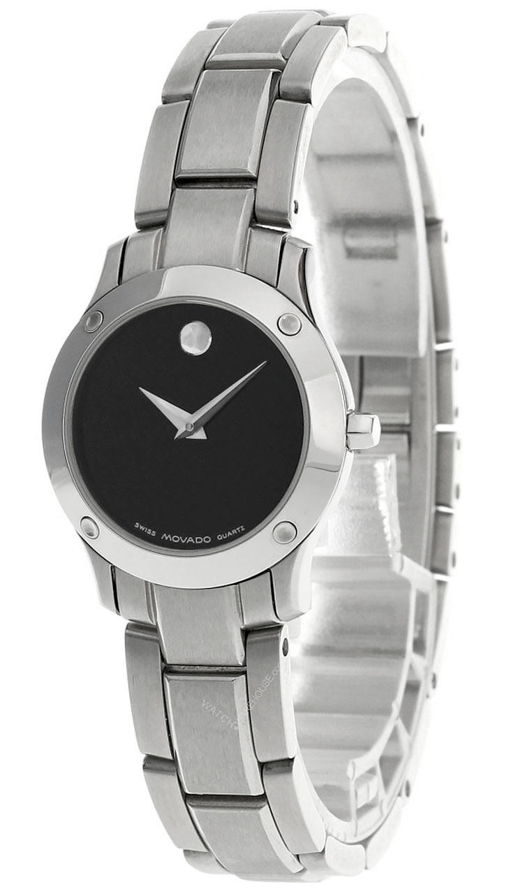 Movado watches shop women's black