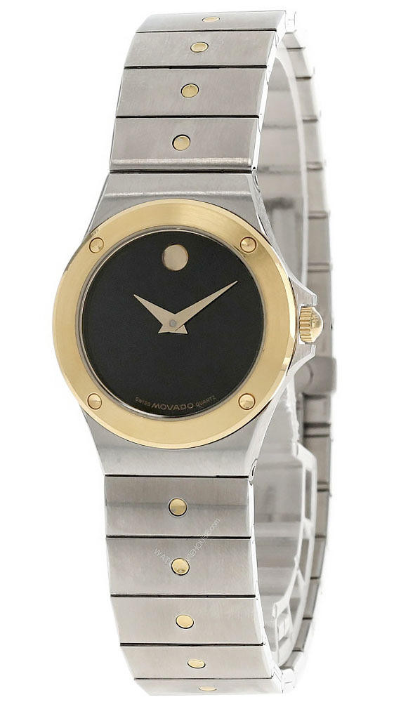 GENUINE MOVADO MUSEUM 2-TONE STAINLESS STEEL LADIES WRIST WATCH 86-A1-816. Movado | Accessories | Genuine Movado Museum 2tone Stainless  main image 3