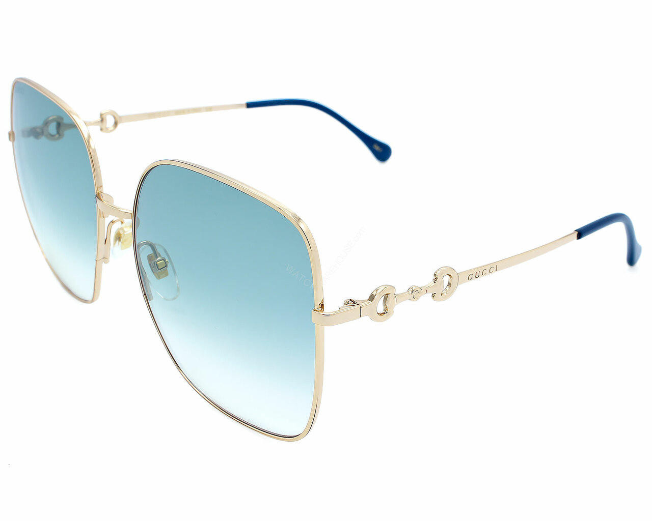 GUCCI Gold/Green Lens 61-18-140MM Women display picture 3