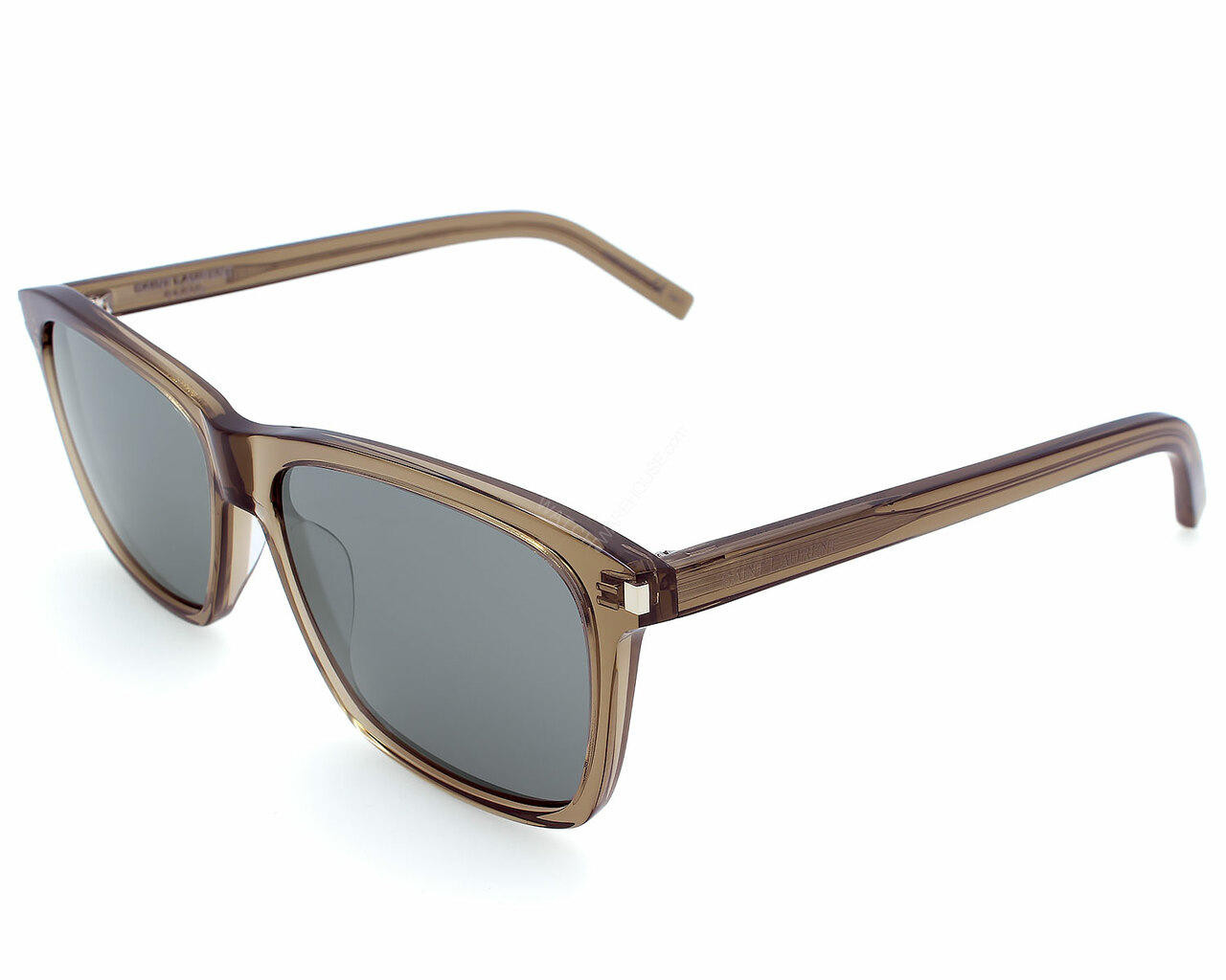 SAINT LAURENT Brown/Silver Lens 57-145MM Men's Sunglasses SL 339