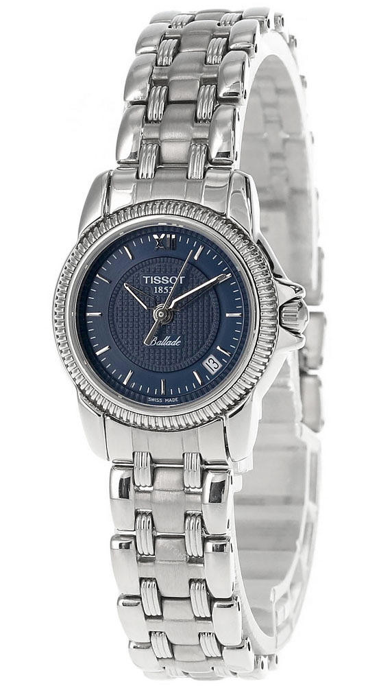 TISSOT Ballade 24MM S-Steel Blue Dial Women's Watch T46