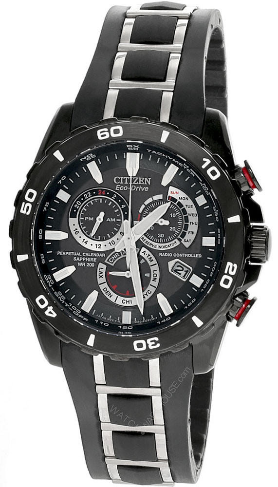 CITIZEN PCAT Limited Edition Eco Drive Black Dial Strap Men's