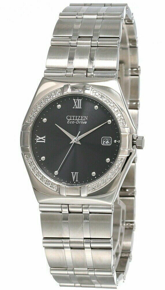 CITIZEN Eco-Drive Black Dial SS Unisex Watch BM0720-52E | Fast