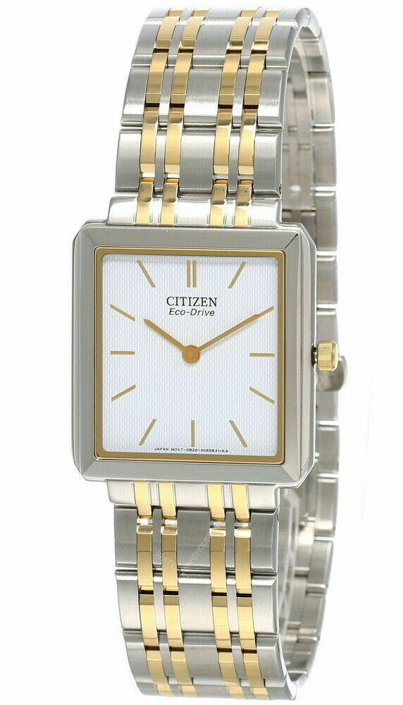 逆輸入★Citizen AR Eco-Drive White Gold Stainless Watch 逆輸入☆Citizen AR Eco-Drive White Gold Stainless Watch