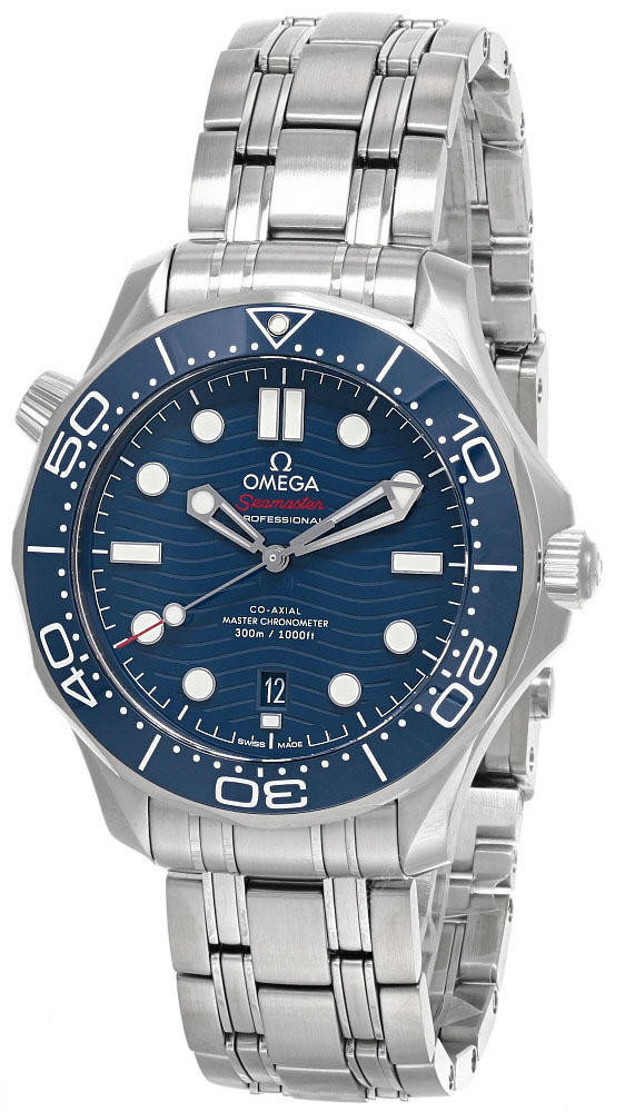 OMEGA Seamaster Auto 42 MM Blue Dial SS Men's Watch 210.30.42.20.03.001 / 21030422003001