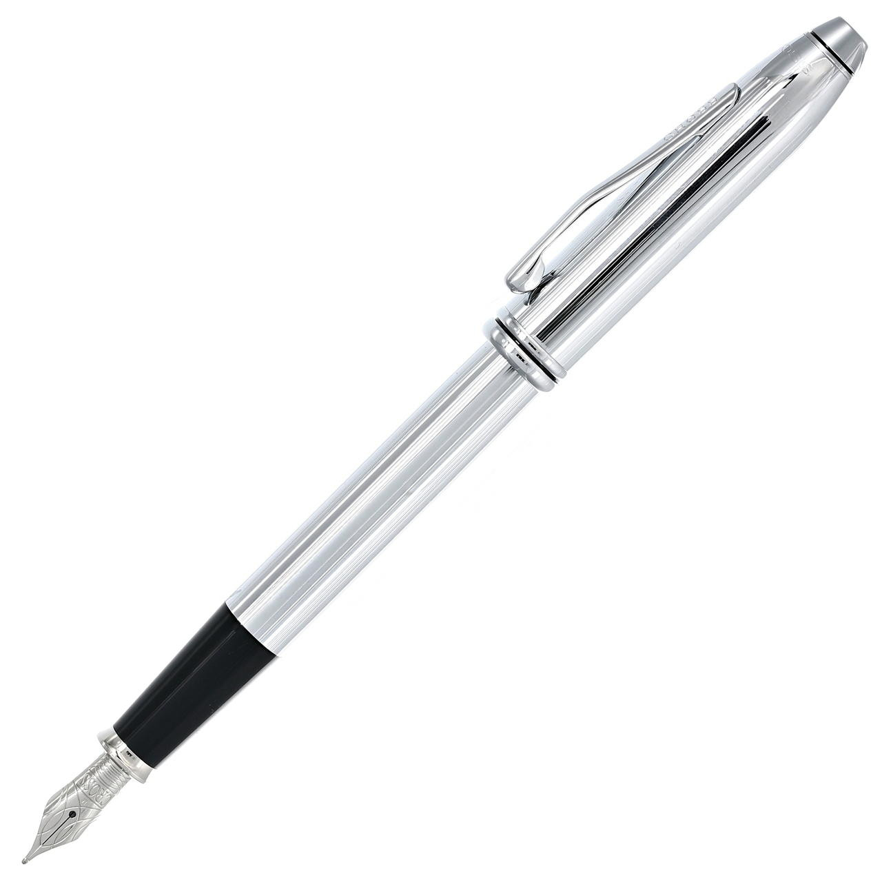 CROSS Townsend Lustrous Chrome Fountain Pen 536-MS | Fast