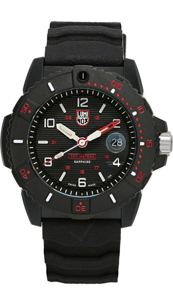 Luminox Navy Seals ブラック ラバーベルト 2色から選べる】【ルミノックス対応】ラバーベルト 23mm ラバー