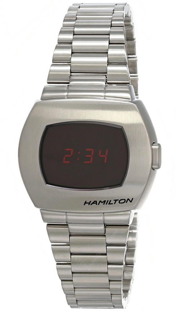 Photos - Wrist Watch Hamilton American Classic PSR QTZ SS Digital Men's Watch H52414130 