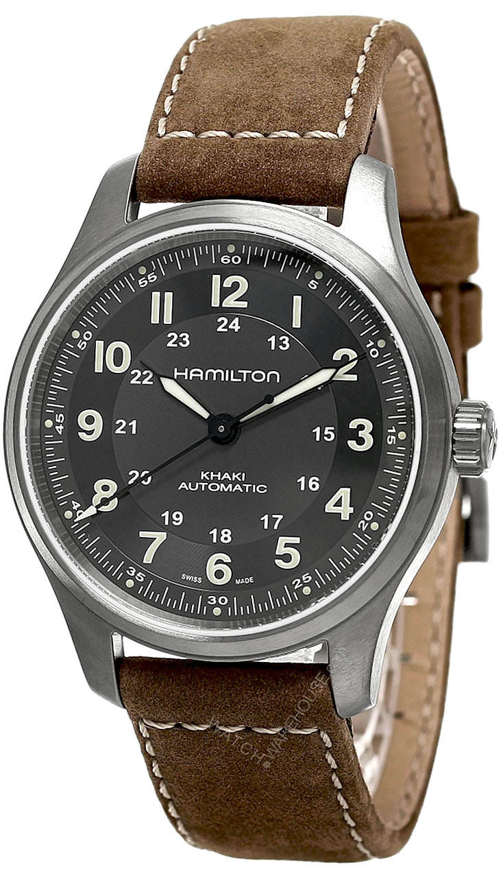 Photos - Wrist Watch Hamilton Khaki Field Automatic 42MM BLK Dial Men's Watch H70545550 