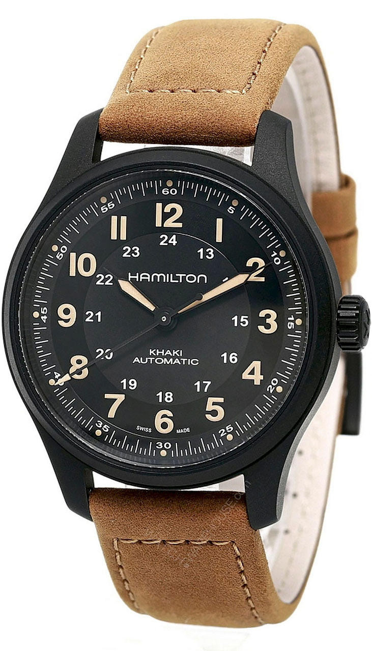 HAMILTON Khaki Field AUTO 42MM Titanium Black Dial Men's Watch