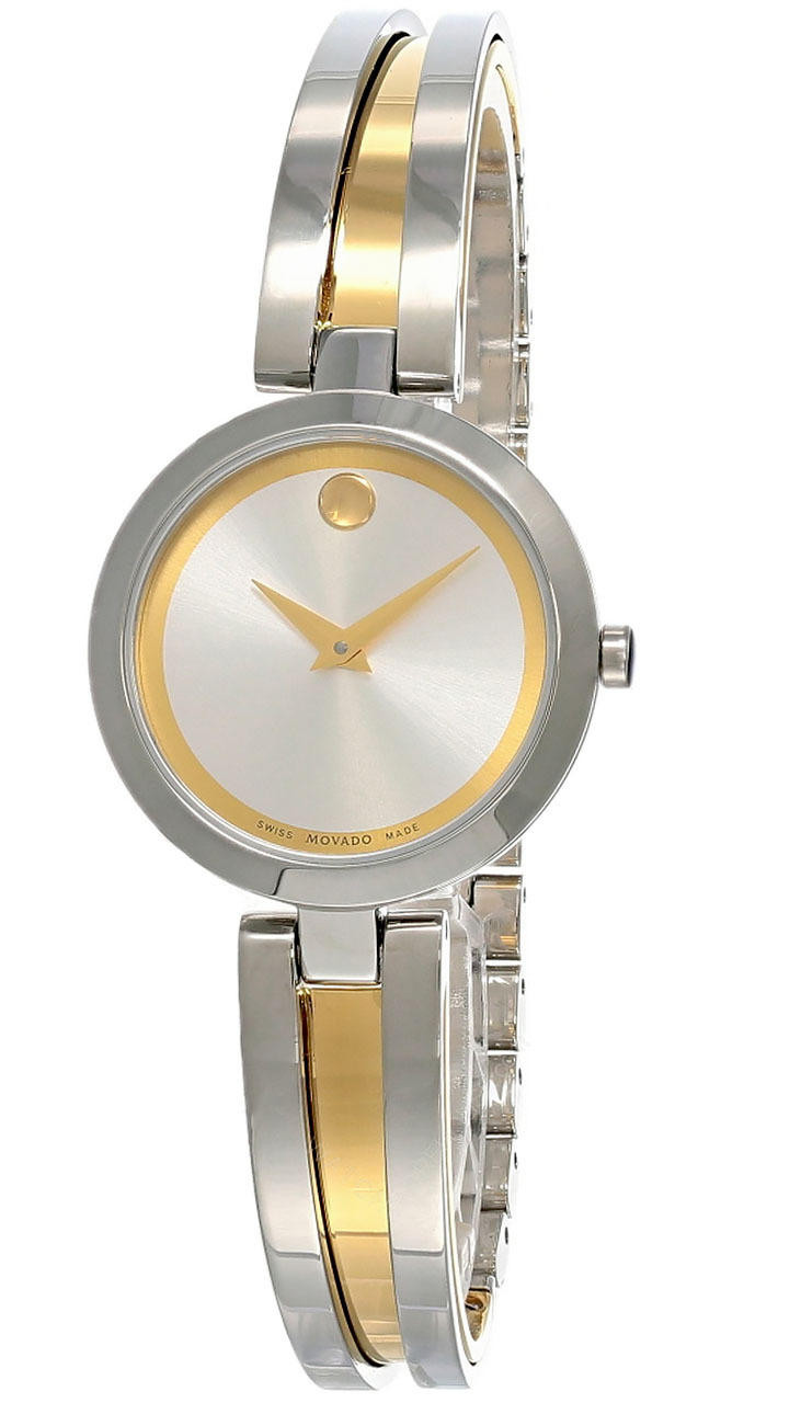 *BRAND NEW* MOVADO Aleena 27MM SS Silver Dial Two-Tone Women\'s Watch 0607150 MOVADO Aleena 27MM SS Silver Dial Two-Tone Women main image 4