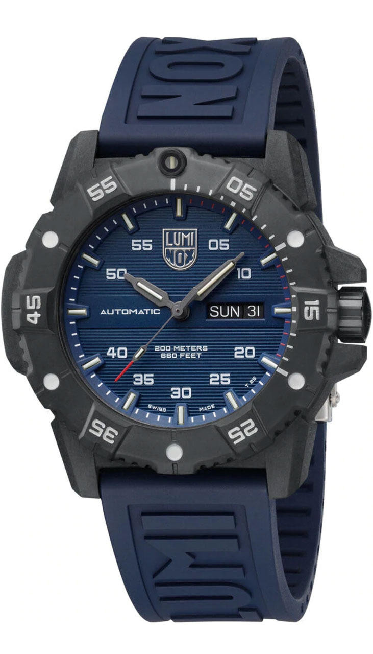 lumi LUMINOX Master Carbon Seal AUTO 45MM BLUE Rubber Men's Watch