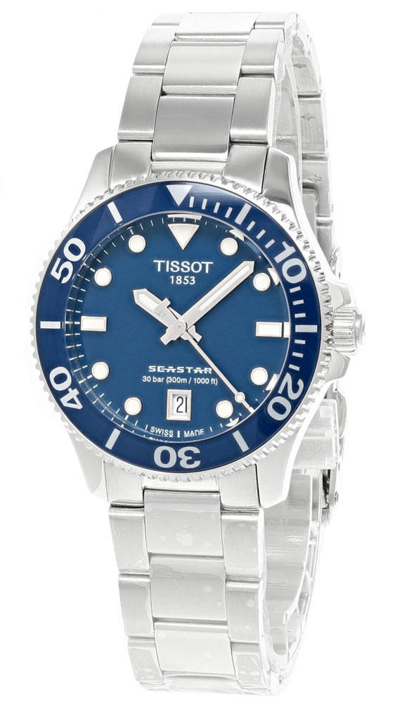 TISSOT SeaStar 1000 36MM Blue Dial SS Unisex Watch T120.210.11