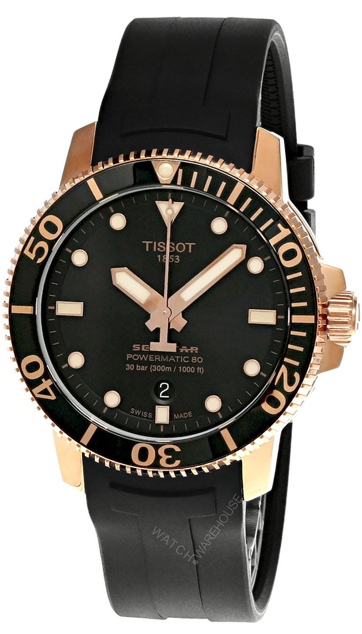 TISSOT Seastar 1000 Powermatic 80 43MM Rubber Men's Watch T120