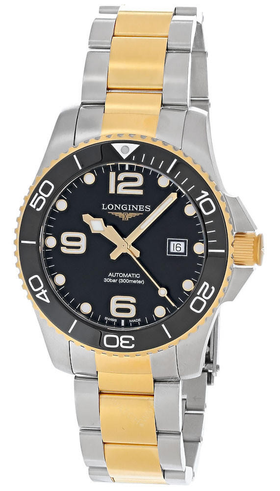 L3.657.4.56.7 Longines Conquest Auto Chrono Mens Ceramic Watch