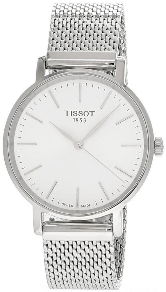 Photos - Wrist Watch TISSOT Everytime 34MM S-Steel White Dial Women's Watch T143.210.11.011.00 