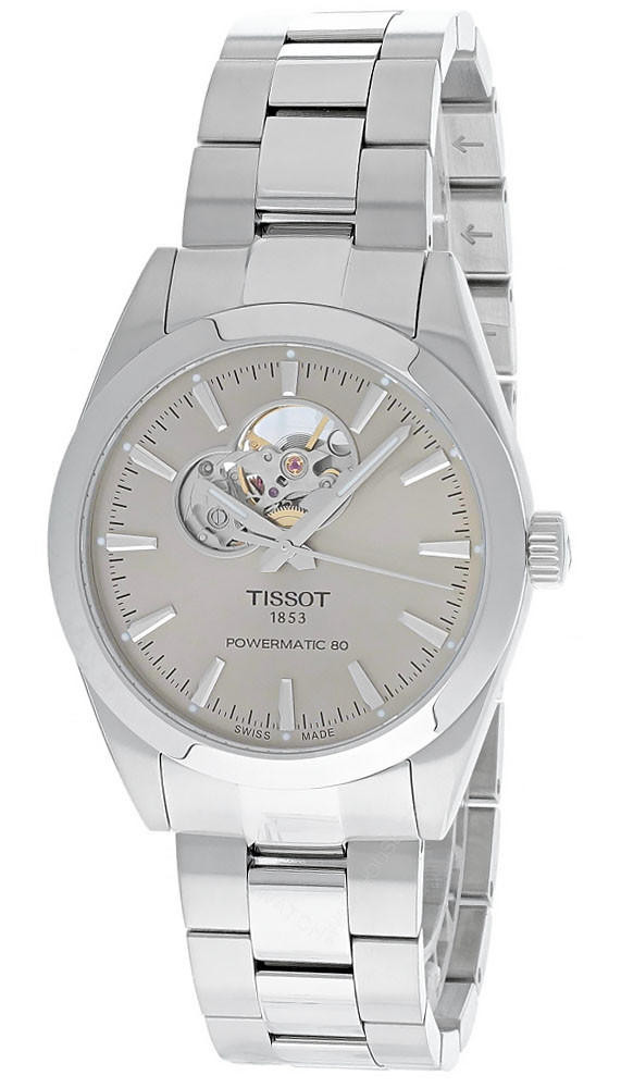 TISSOT Gentleman Powermatic 80 Open Heart SS Men's Watch T127