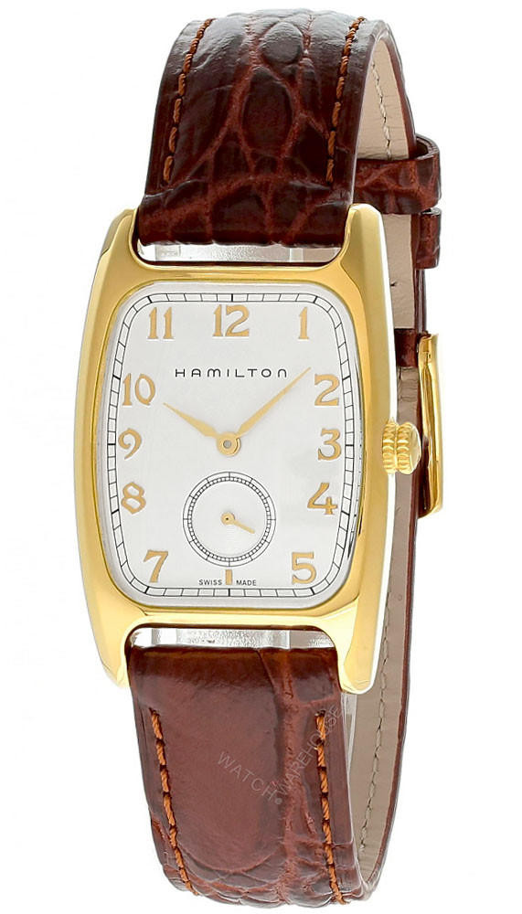 Photos - Wrist Watch Hamilton American Classic Boulton Quartz Leather Men's Watch H13431553 