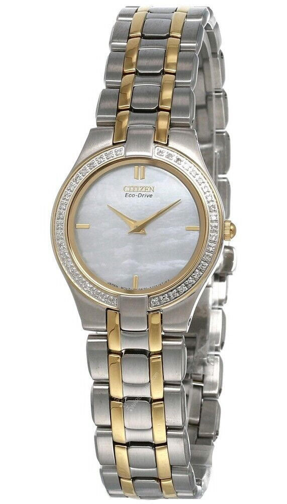 CITIZEN MOP Dial Two Tone STAINLESS STEEL Women's Watch EG3154-51D